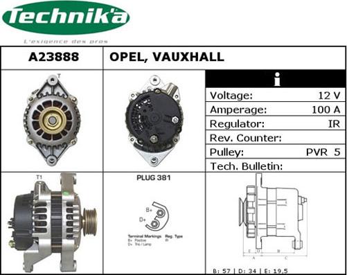 Technika A23888 - Ģenerators autospares.lv