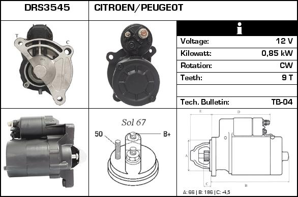 Technika D63009 - Starteris autospares.lv