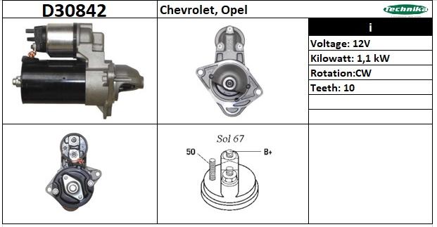 Technika D30842 - Starteris www.autospares.lv