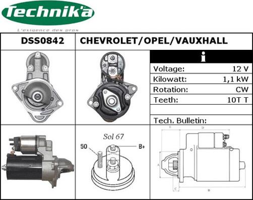 Technika DSS0842 - Starteris www.autospares.lv