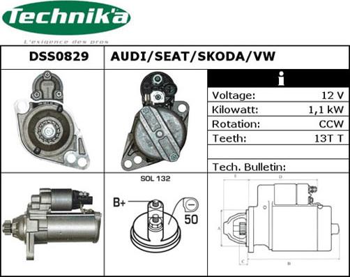 Technika DSS0829 - Starteris autospares.lv