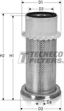 Tecneco Filters AR581-I - Воздушный фильтр, двигатель www.autospares.lv