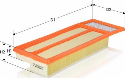 Tecneco Filters AR1451PM - Gaisa filtrs autospares.lv