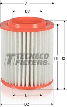 Tecneco Filters AR1652 - Gaisa filtrs www.autospares.lv