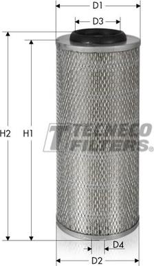 Tecneco Filters AR582-I - Gaisa filtrs www.autospares.lv