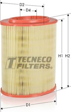 Tecneco Filters AR190-OV - Gaisa filtrs www.autospares.lv