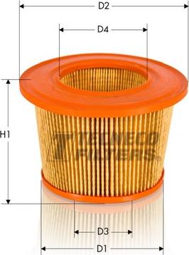 Uniflux Filters XA34 - Air Filter, engine www.autospares.lv