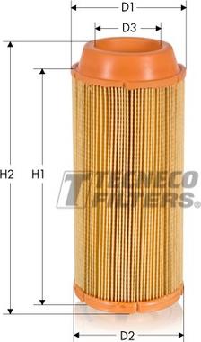 Tecneco Filters AR9002-I - Gaisa filtrs www.autospares.lv