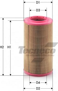 Tecneco Filters AR13490-I - Gaisa filtrs www.autospares.lv