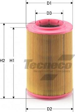 Tecneco Filters AR191T - Air Filter, engine www.autospares.lv