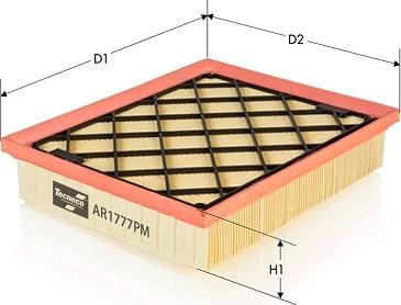 Tecneco Filters AR1777PM - Gaisa filtrs autospares.lv