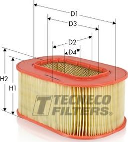 Tecneco Filters AR219-OV - Gaisa filtrs www.autospares.lv