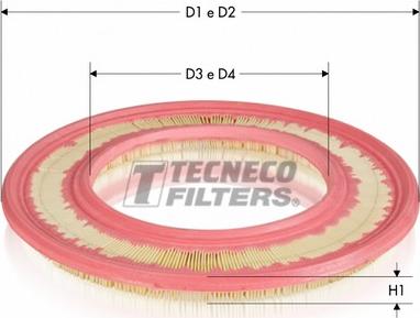 Tecneco Filters AR211PM-R - Gaisa filtrs www.autospares.lv