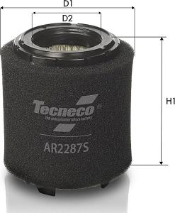 Tecneco Filters AR2287S - Gaisa filtrs www.autospares.lv