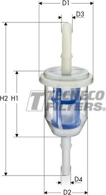 Tecneco Filters BN500 - Топливный фильтр www.autospares.lv