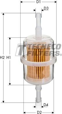 Tecneco Filters BN501 - Degvielas filtrs autospares.lv