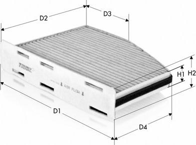 Tecneco Filters CK9922-C - Filter, interior air www.autospares.lv