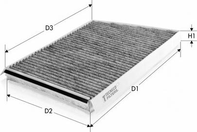 Tecneco Filters CK9785-C - Filtrs, Salona telpas gaiss www.autospares.lv