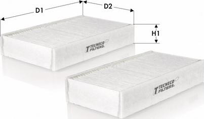 Tecneco Filters CK9405-2 - Фильтр воздуха в салоне www.autospares.lv