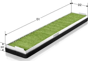 Tecneco Filters CKA9545 - Filtrs, Salona telpas gaiss autospares.lv