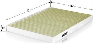 Tecneco Filters CKA1245 - Filtrs, Salona telpas gaiss www.autospares.lv