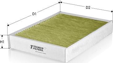 Tecneco Filters CKA25003 - Filtrs, Salona telpas gaiss www.autospares.lv