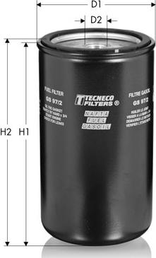 Tecneco Filters GS97/2 - Топливный фильтр www.autospares.lv