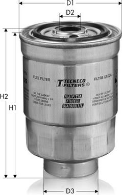 Tecneco Filters GS141 - Топливный фильтр www.autospares.lv