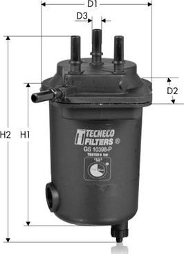 Tecneco Filters GS10398-P - Degvielas filtrs www.autospares.lv