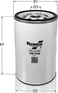 Tecneco Filters GS1234 - Degvielas filtrs www.autospares.lv