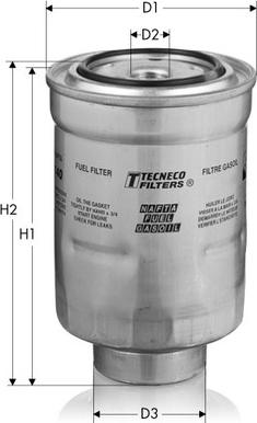 Tecneco Filters GS8052 - Degvielas filtrs www.autospares.lv