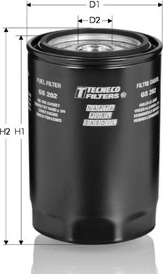 Tecneco Filters GS202 - Топливный фильтр www.autospares.lv