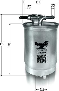 Tecneco Filters GS229 - Fuel filter www.autospares.lv