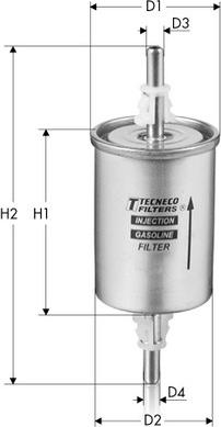 Tecneco Filters IN55/3 - Fuel filter www.autospares.lv