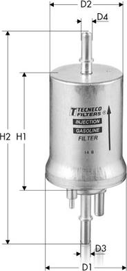 Tecneco Filters IN1040 - Degvielas filtrs autospares.lv