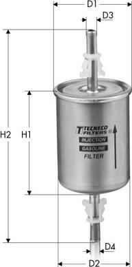 Tecneco Filters IN56 - Fuel filter www.autospares.lv