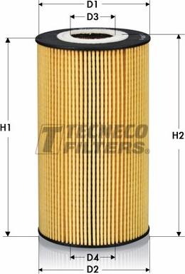 Tecneco Filters OL0613-E - Eļļas filtrs autospares.lv