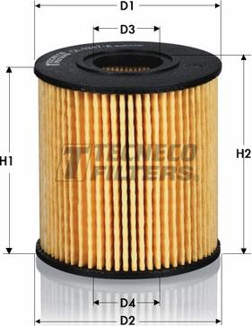 Tecneco Filters OL0247-E - Oil Filter www.autospares.lv