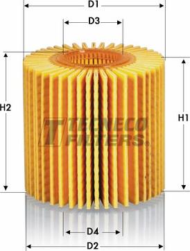 Tecneco Filters OL2070E - Eļļas filtrs autospares.lv