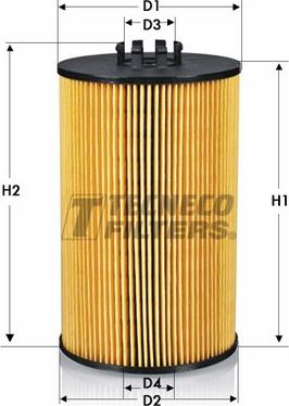 Tecneco Filters OL013125-E - Eļļas filtrs www.autospares.lv