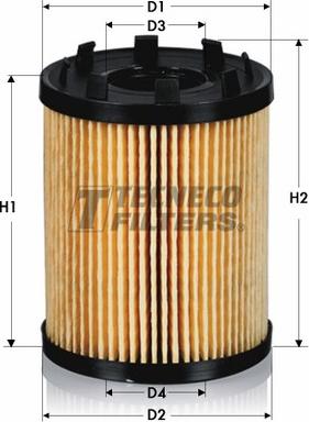 Tecneco Filters OL0246-E - Eļļas filtrs autospares.lv