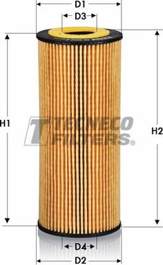 Tecneco Filters OL0242-E - Eļļas filtrs www.autospares.lv