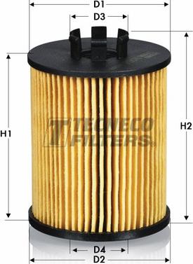 Tecneco Filters OL0203-E - Eļļas filtrs autospares.lv