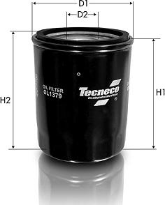 Tecneco Filters OL1379 - Eļļas filtrs www.autospares.lv