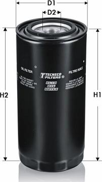 Tecneco Filters OL1285 - Eļļas filtrs www.autospares.lv