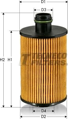 Tecneco Filters OL2162E - Eļļas filtrs www.autospares.lv