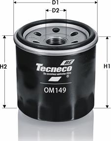 Tecneco Filters OM149 - Масляный фильтр www.autospares.lv