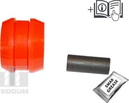 Tedgum TED12129 - Сайлентблок, рычаг подвески колеса www.autospares.lv