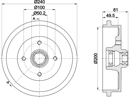 Textar 94042100 - Bremžu trumulis www.autospares.lv