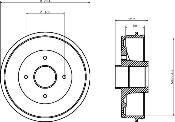 Textar 94019500 - Bremžu trumulis www.autospares.lv